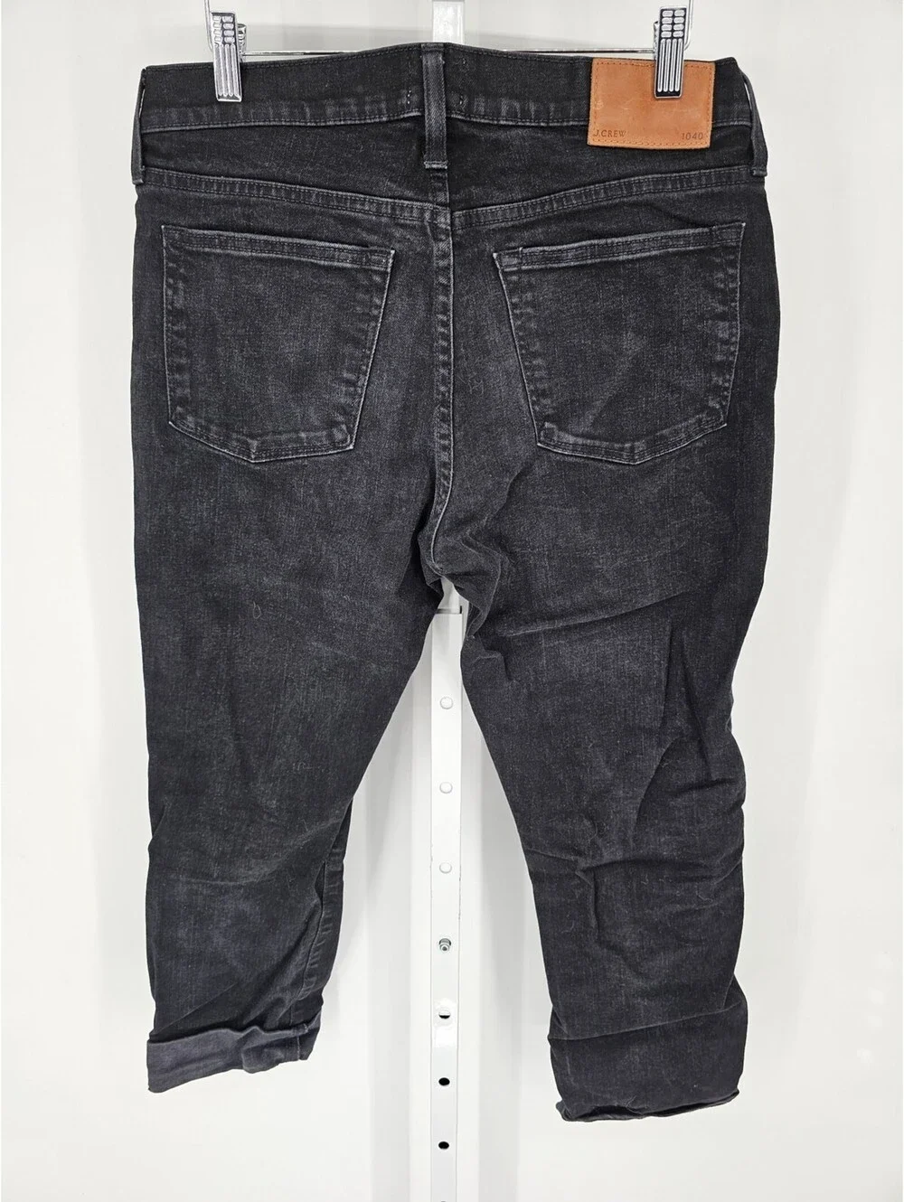 J Crew Mens Sz 31x30 Slim Leg Mid Riser Jeans Gray Black